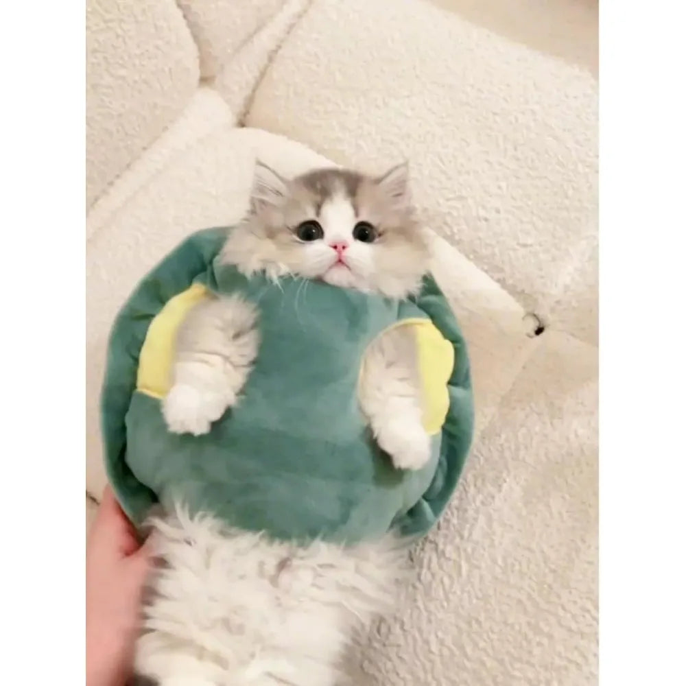 Cute Cat Costumes Turtle Shell Kawaii Kitten Clothes Dog Puppy Vest Pet Apparel (Small,Turtle Shell)