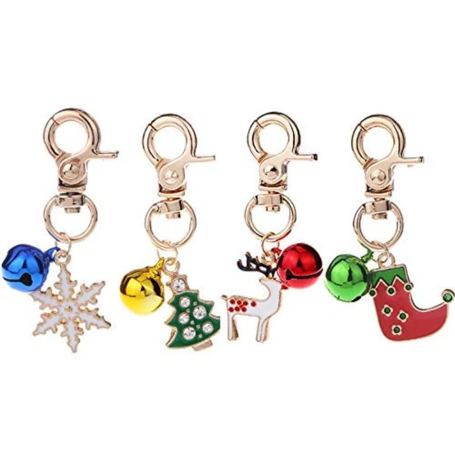 Dog Collar Charms Christmas Pet Pendants for Cat Collars with Bell