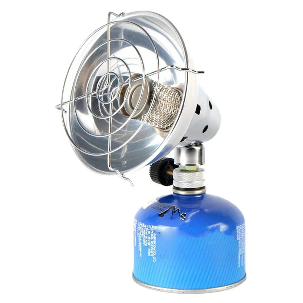 Stainless Steel Mini Gas Heater Portable Heating Stove Warmer for Camping Hiking