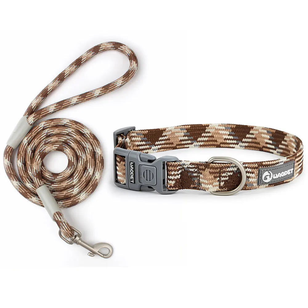 Leashes And Collar Set For Small Medium Large Dogs Pet French Bulldog Chihuahua Pug Outdoor Walking Lead Collar Leash Supplies