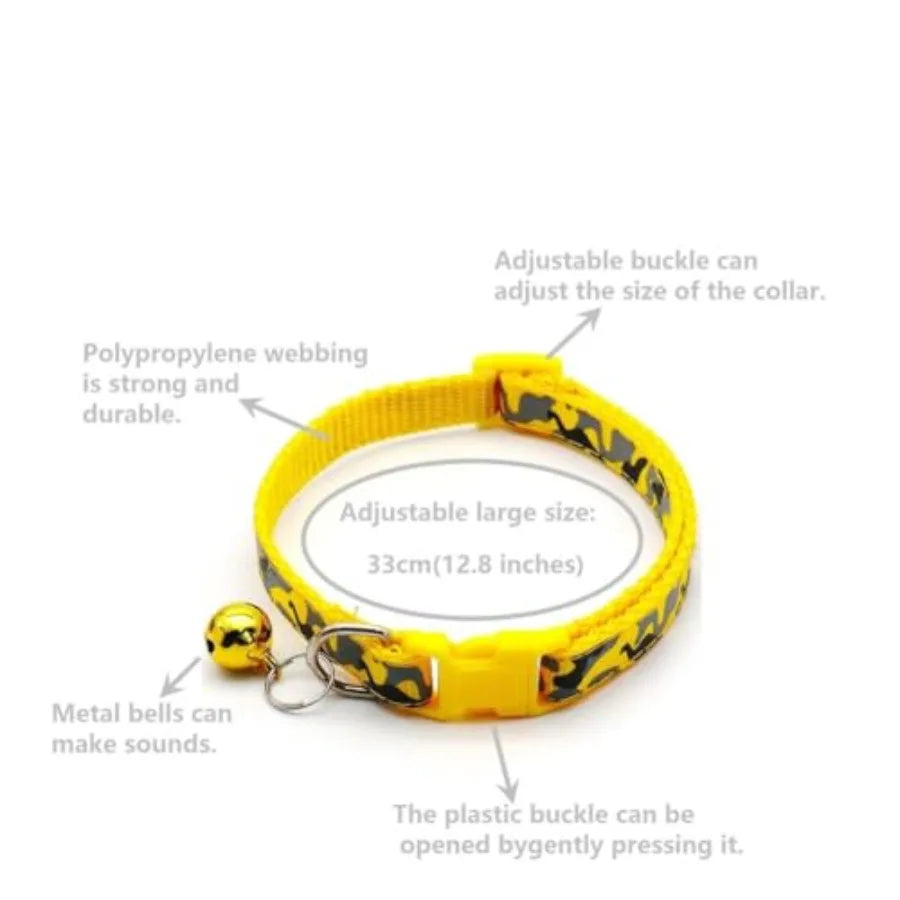 Persolized Camo Dog CollarsAdjtable Lightweight Nylon Pet Collars QuickRelease Buckle Perfect for for Small Dogs Puppies Cats 4