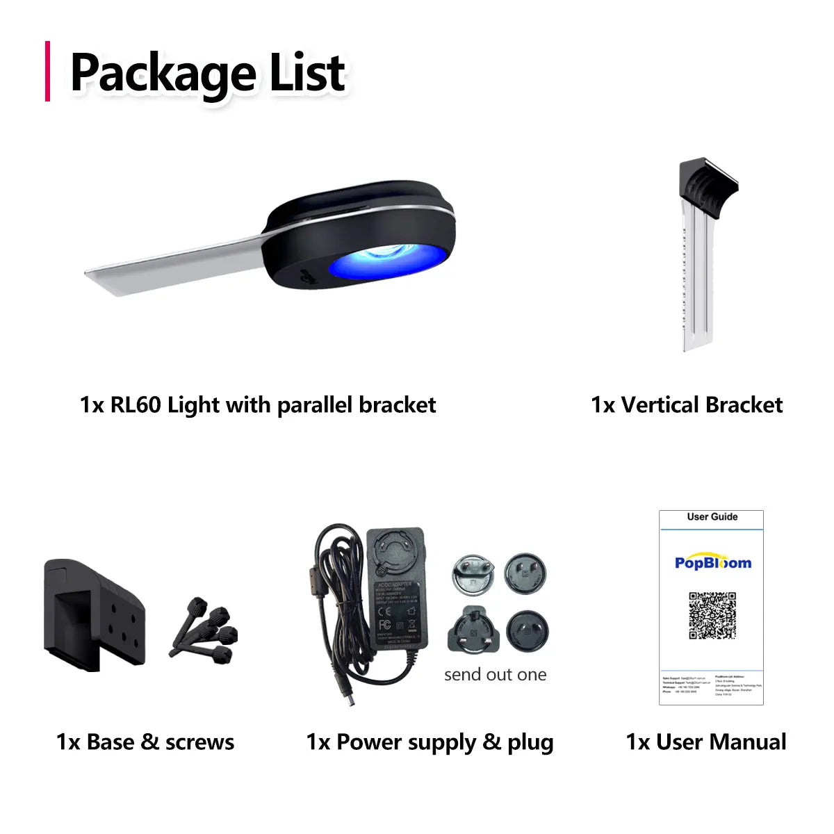 PopBloom WiFi Nano Aquarium LED Light 60W, Professional Aquarium Light Full Spectrum for Reef Coral SPS/LPS Saltwater Tank