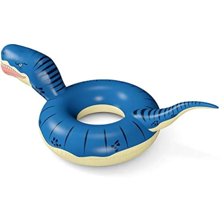 Jasonwell Giant Inflatable Unicorn Pool Float Floatie Ride and Jasonwell Inflatable Dinosaur Pool Float Tube