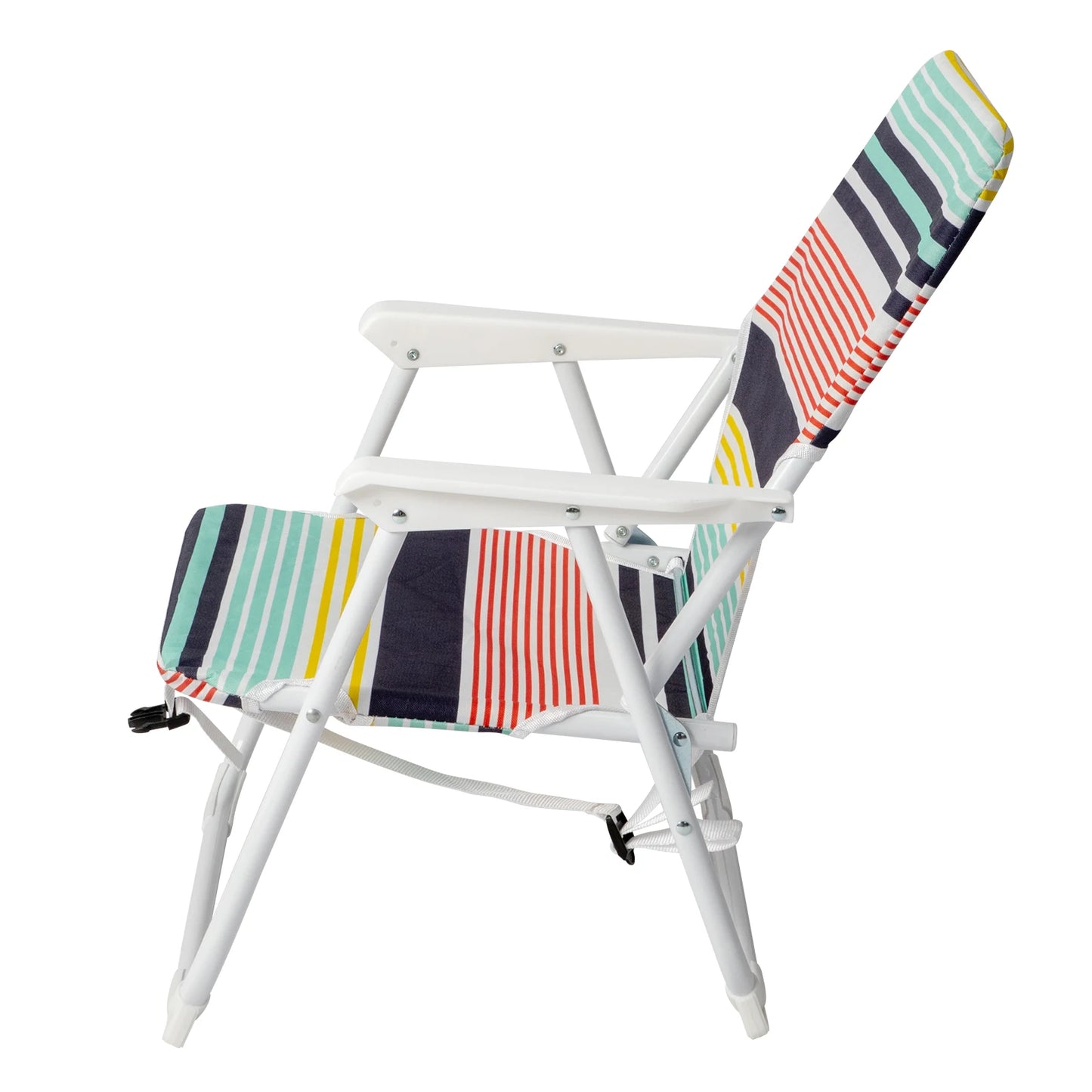 Oxford Cloth White Iron Frame Beach Chair Color small size