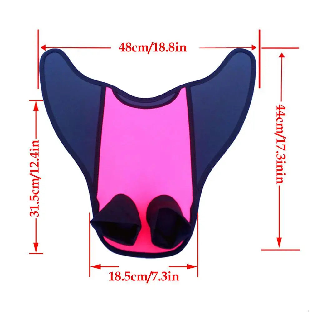 Fins Of Feet For Adults And Children Swimming Flippers Mermaids Tail Monofin Kids Halloween Mermaids Costume Cosplay Swimsuit