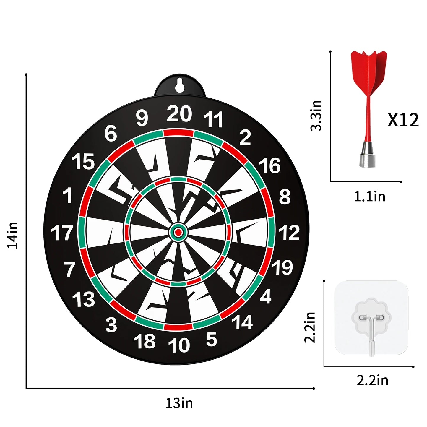 14 PCS Double-Sided Magnetic Dart Board Toys For Kids Boys Kids Dart Board Toys Gifts Indoor & Sport Outdoor Party Play Game Toy