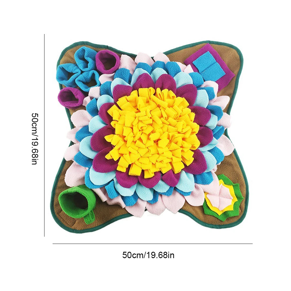 Pet Snuffle Feeding Mat Pet Dog Snuffle Mat Encourages Natural Foraging Skills Dog Puzzle Toys for Slow Eating & Smell Training
