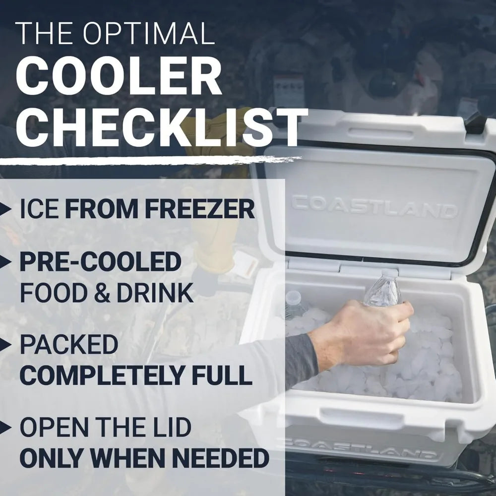 Portable Insulated Ice Chest for Everyday Use - Rotomolded Coolers, Ideal for Multiple Occasions and Outdoor Adventures