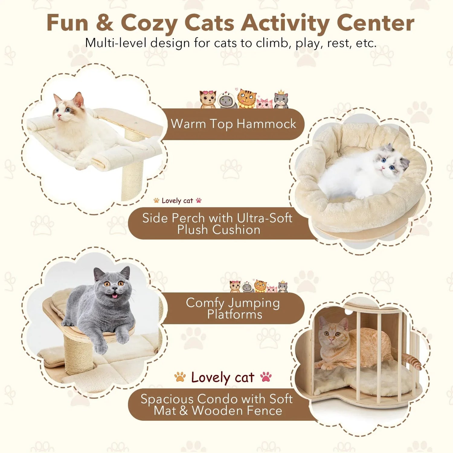 Cat Homes, scratch trees, furniture, carriers , litter boxes, grooming