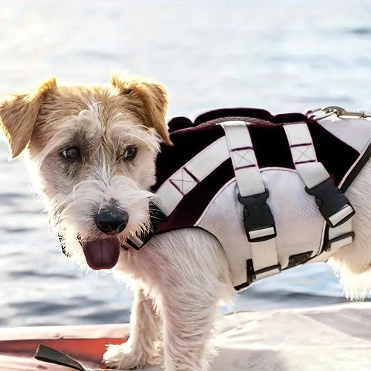 Dog Life Jacket 2-in-1 Swimsuit Harness Adjustable Buoyancy Vest Small Dogs