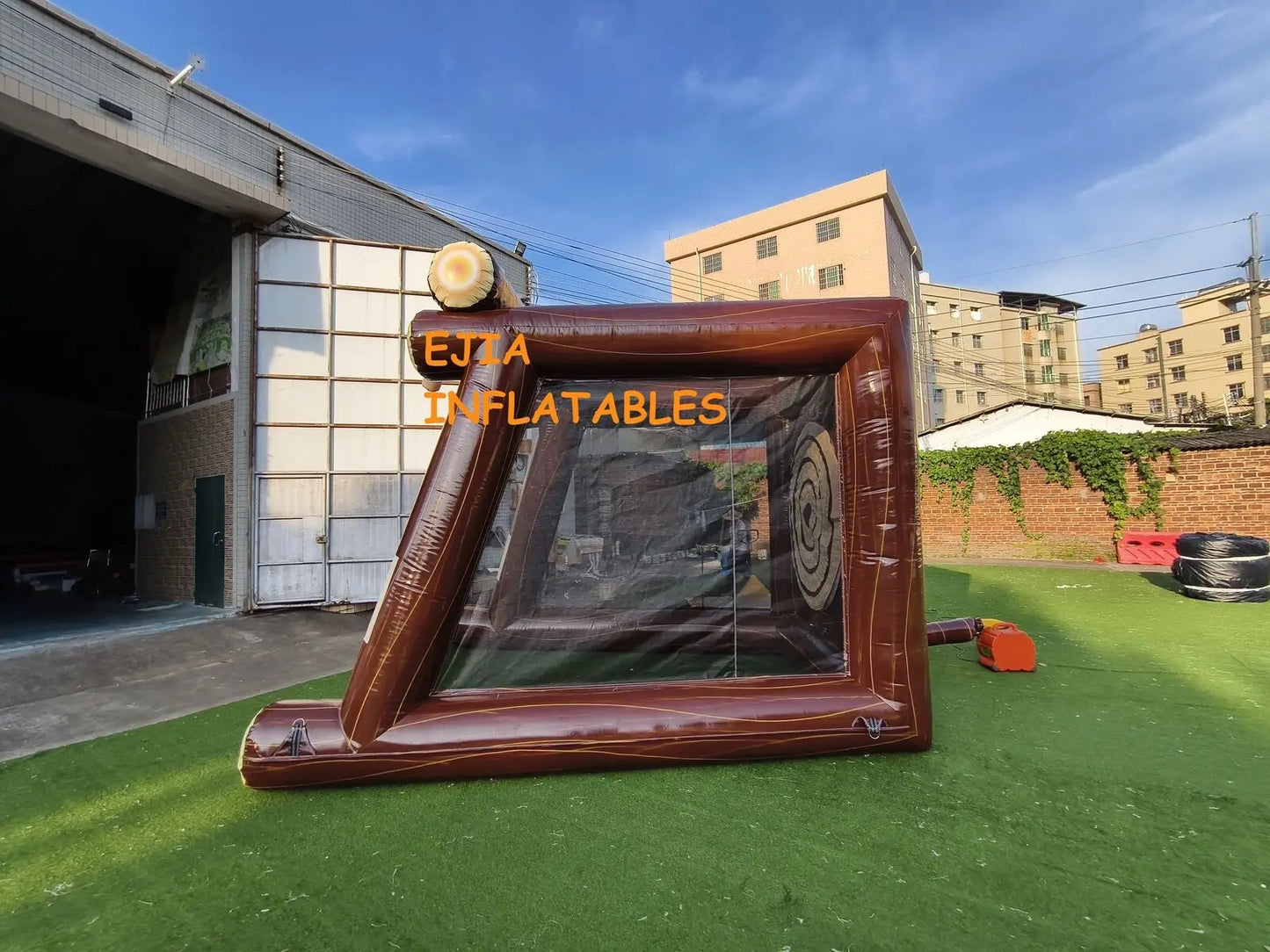 NEW Carnival Sport Games Inflatable Axe Throwing Target Game With Blower & Axes Inflatable Interactive Games For Party Events