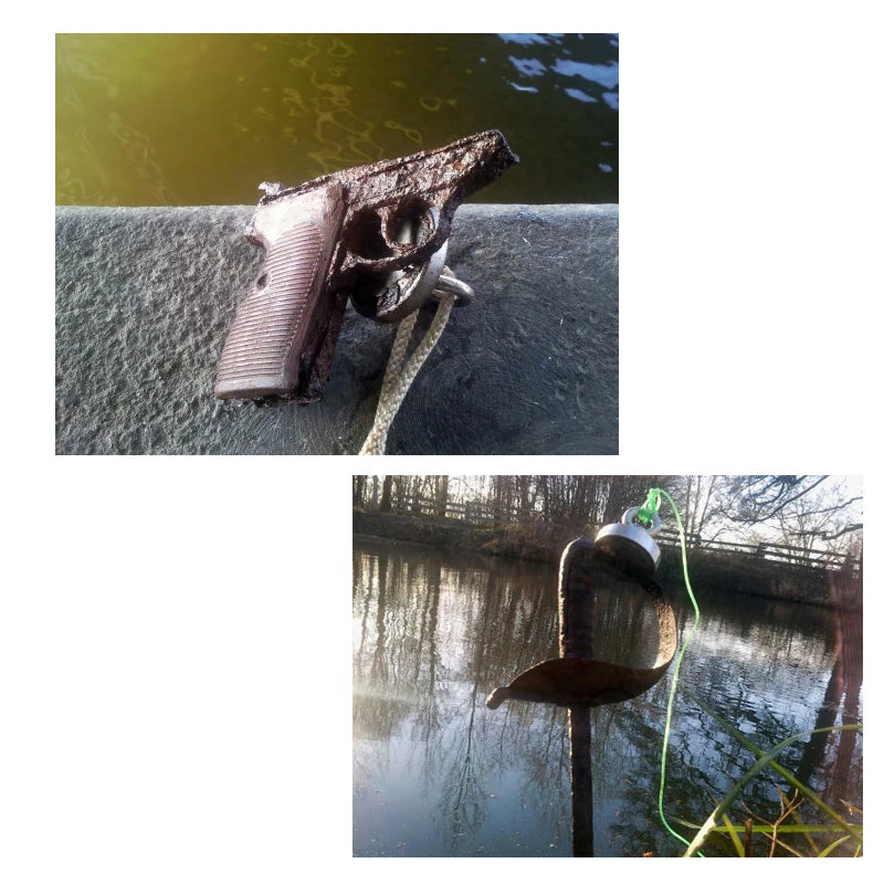 120KG/220KG /300KG/400KG/500KG Salvage Magnet Large Neodymium N52 Magnets Magnet Strong Fishing Magnet with Rope Gloves Bag