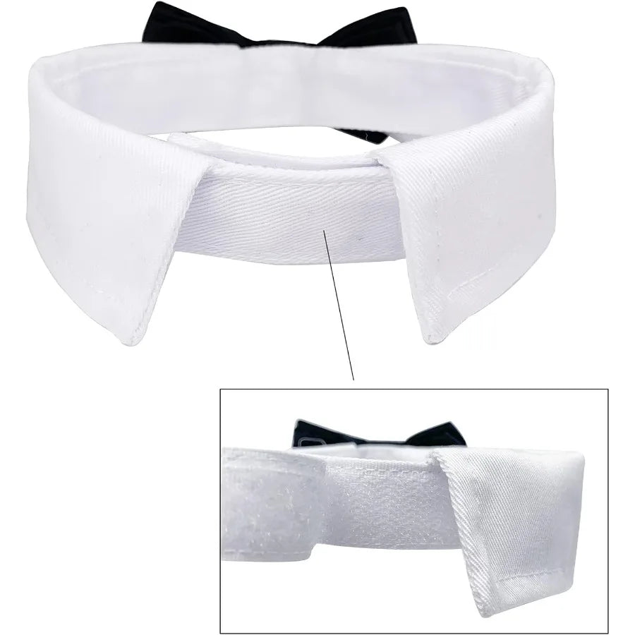 Dog Cat Tuxedo Collar Cat Wedding Bowtie Bow Tie Tux Costume Birthday Easter Valentines Dog Bowtie Cat Collar for Dog Cat Puppy
