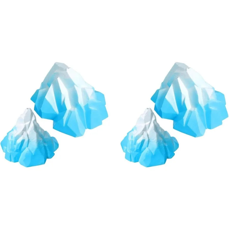 Aquarium Snow Mountain Decoration 4pcs Iceberg Model Fish Tank Iceberg Glacier Landscape Decoration Turtle Tank Accessories Blu