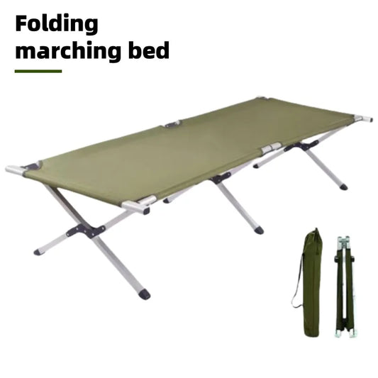 Outdoor Camping Cot Ultralight Portable Aluminum Alloy Bed Folding Sleeping Bed bivouac Hiking Picnic Double Stool Camping Bed