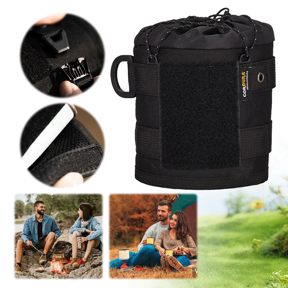 Gas Can Protective Cover Outdoor Tactical Fuel Gas Can Tank Protective Case Anti-Fall Gasoline Canister Gas Can Cylinder Case