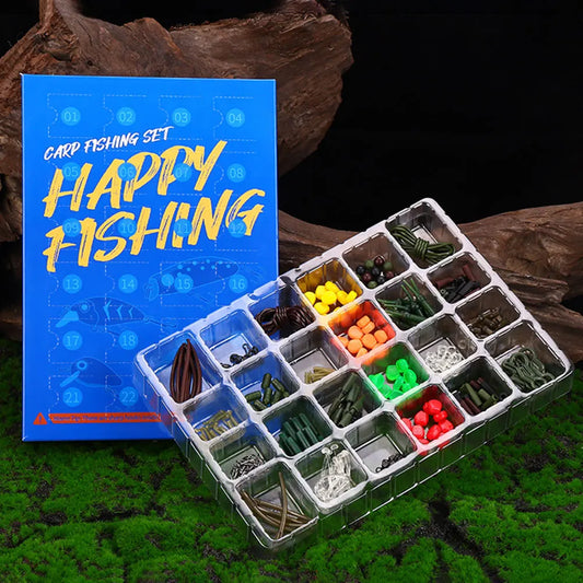 Carp Fishing Accessories Set with Hooks Corn Baits Swivels Tail Sleeves Carp Fishing Equipment Kit Fishing Gifts for Men