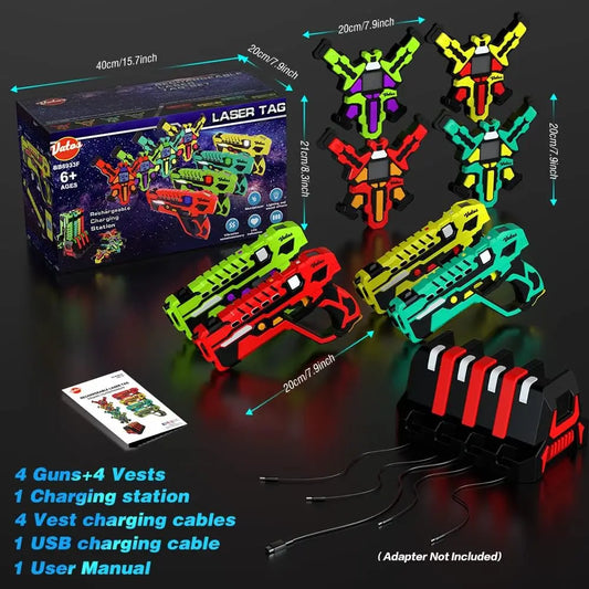 VATOS Infrared Laser Tag Guns Set Toy Electric Pistol Battle Game For Boys Kids Group Indoor Outdoor Christmas Party Gifts Toys