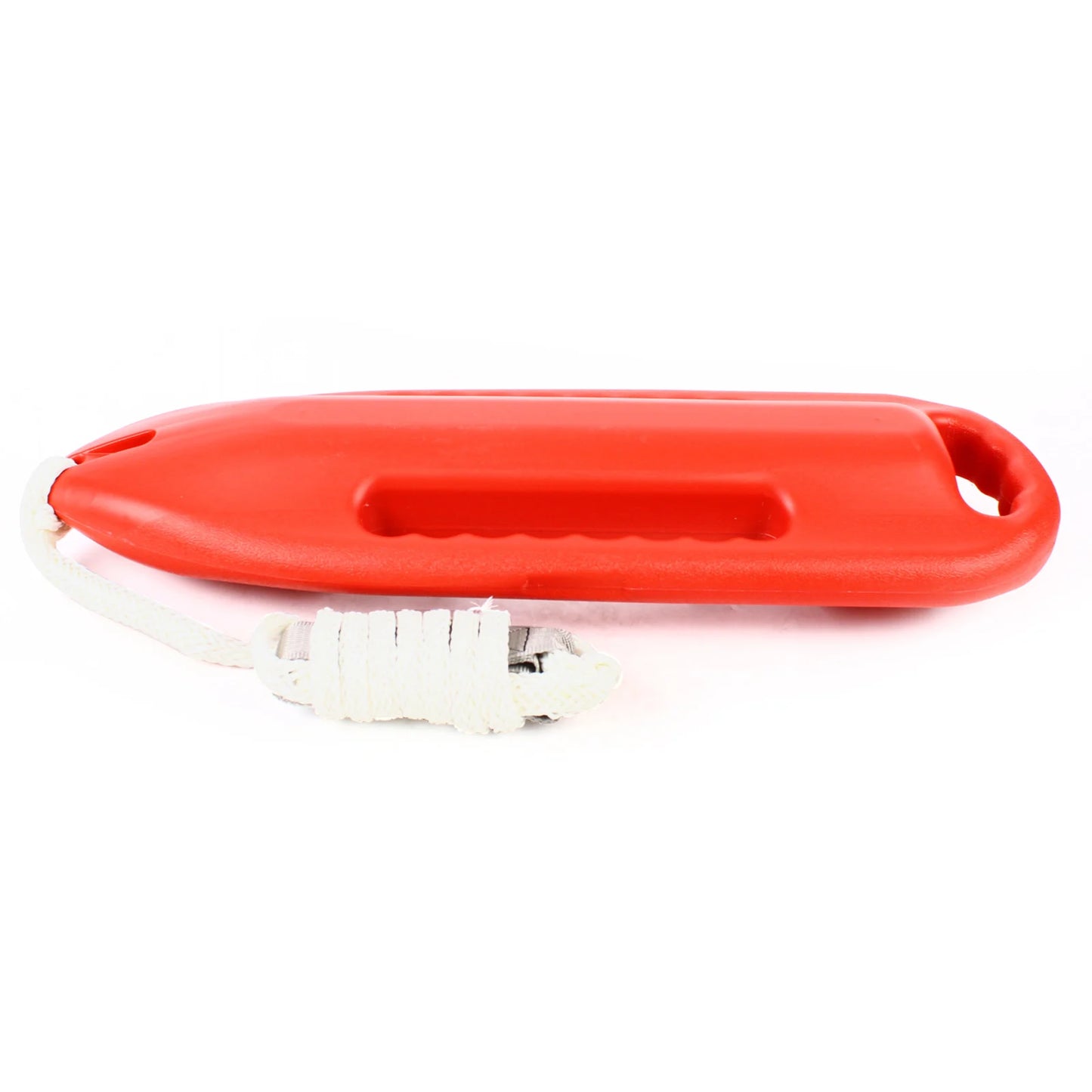 Portable 3-Handle Swimming Rescue Buoy Orange with 5.25ft PE Rope Adjustment Buckle for Open-Water&Multi-person Rescue