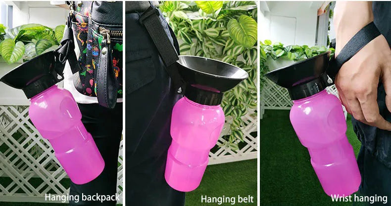 500ml Outdoor Squeeze Portable Pet Dog Water Bottle Large and Small Dog Travel Drinking Cup Supplies Suitable for Dogs and Cats