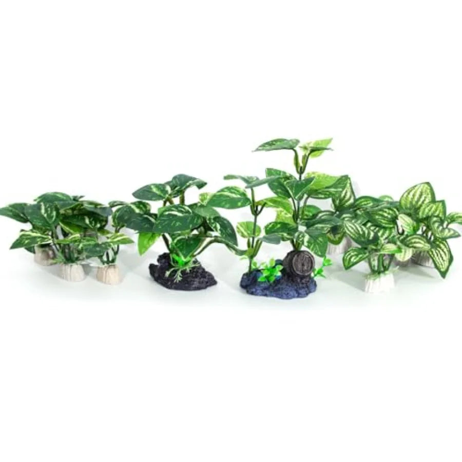 Silk Aquarium Plants 12 Pack Betta Fish Tank Accessories for Aquarium Decoration and Pet Hiding