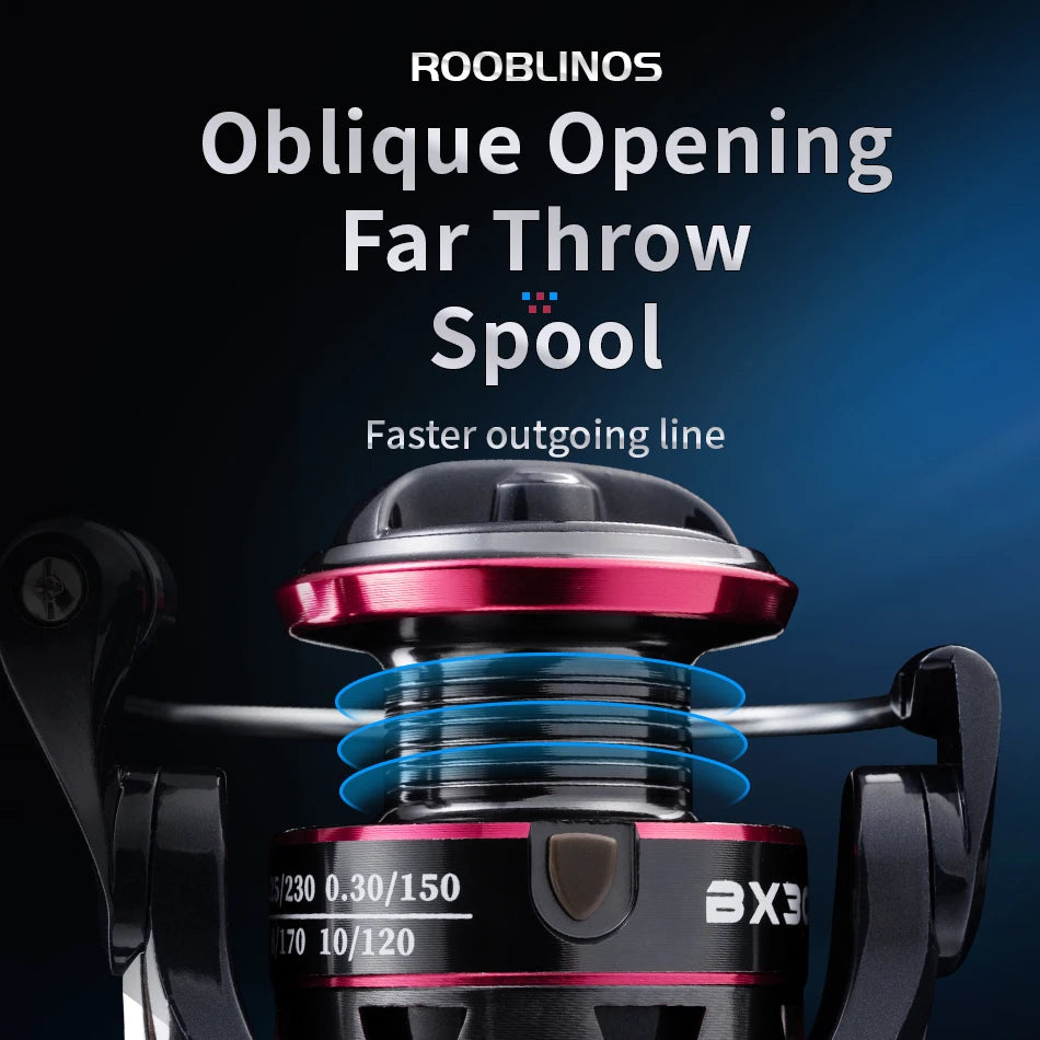 BX Super Light Spinning Fishing Reel 8KG Max Drag 5.2:1 Gear Ratio Freshwater Carp Fishing Coil