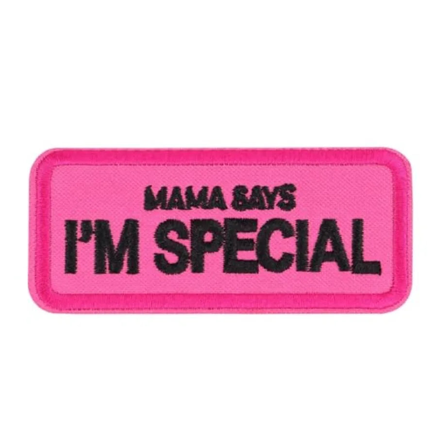 Forestpaw 2 Pack Service Dog Patches for HarnessEmbroidered Service Dog Accessories for Dog Collars Hot Pink Mama SAYS I'm Spec