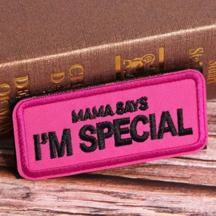 Forestpaw 2 Pack Service Dog Patches for HarnessEmbroidered Service Dog Accessories for Dog Collars Hot Pink Mama SAYS I'm Spec