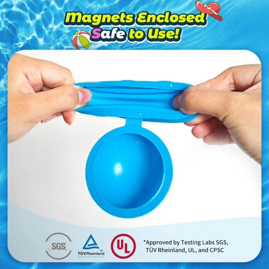 20Pcs Reusable Water Balloons Summer Water Toys Magnetic Water Ball for Outdoor Games Pool Toy Beach Toys for