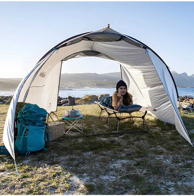 WESTTUNE Camping Cot with Leg Extenders Portable Folding Bed Ultralight Aluminum Alloy Sleeping Cot for Outdoor Hiking Travel