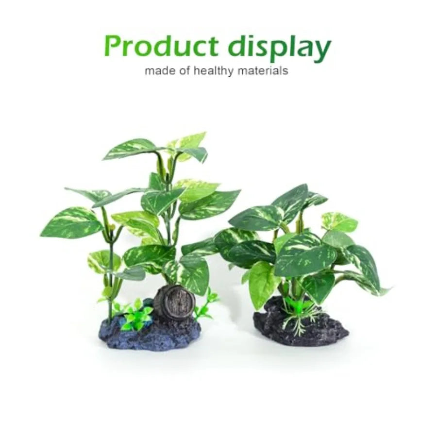 Silk Aquarium Plants 12 Pack Betta Fish Tank Accessories for Aquarium Decoration and Pet Hiding