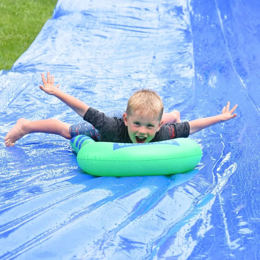 Giant Slip and Slide for Adults and Kids - Heavy Duty Large Slip n Slide Water Slide for Kids Backyard Outdoor Water Play Included