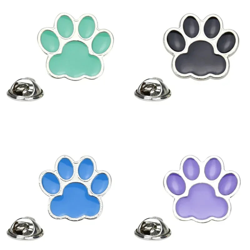 Jewelry Cat Claws Pin Bag Badges Brooches Button Footprints Gifts Accessories Dog Icon Clothes Paw Friends Enamel Shirts Metal