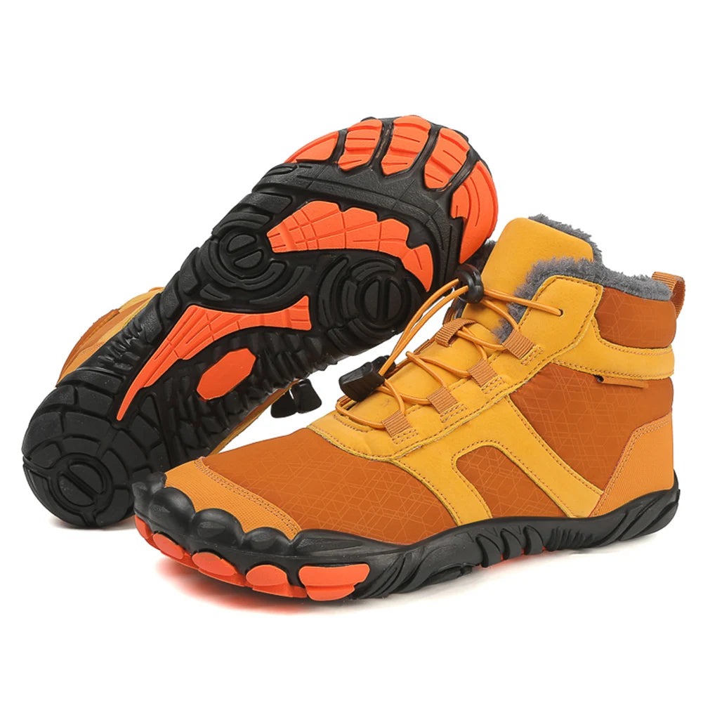 Winter Snow Boots Anti Slip Barefoot Hiking Shoes Lightweight Cold-Proof Trekking Shoes Barefoot Trainers for Outdoor Travel