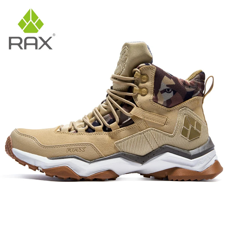 RAX2025 Autumn/Winter Waterproof, Warm, Non-Slip Hiking and Mountaineering Shoes for Camping