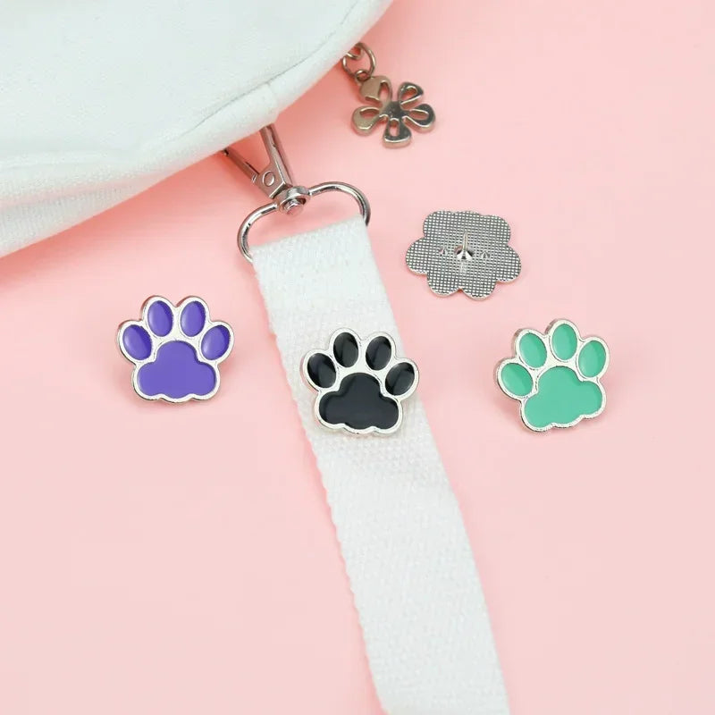 Jewelry Cat Claws Pin Bag Badges Brooches Button Footprints Gifts Accessories Dog Icon Clothes Paw Friends Enamel Shirts Metal