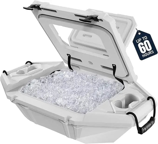 Floating Cooler – 32 QT up to 60 Hours Amphibious Ice Chest - Kayak Camping Coolers for Lake, River, SUP, Fishing, Boat, Pool, P