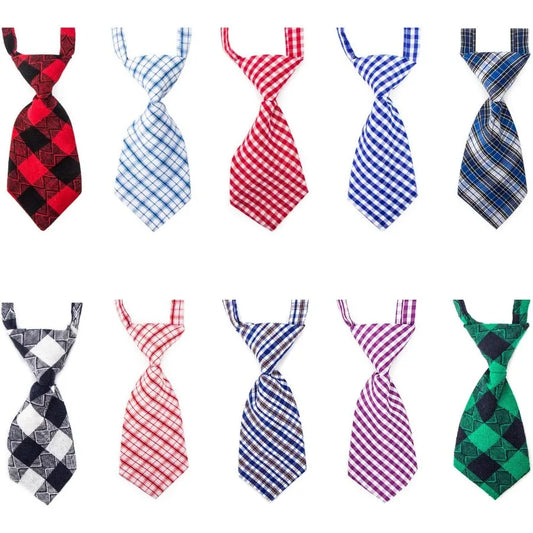 Small Neckties for Dogs Dog Neck Bow Ties with Adjustable Collar Pet Bowties for Small Dogs Cats Puppies Bowties Bulk Grooming