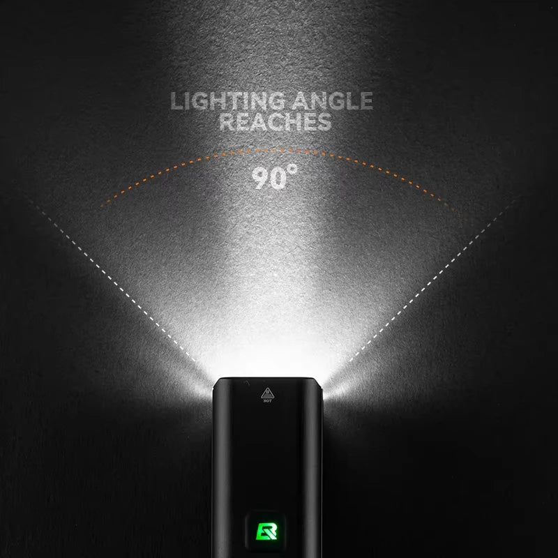 ROCKBROS Bicycle Light 1500LM 5000mAh Type-C Charging Bike Light Smart IPX6 Aluminum Alloy Light Front Lamp Cycling Headlight