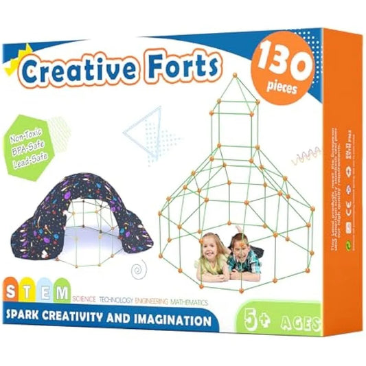 Tiny Land Fort Building Kit Creative Fort Indoor Outdoor for 56 7 8 Years Old Boys and Girls STEM Building Toys with Storage Ba
