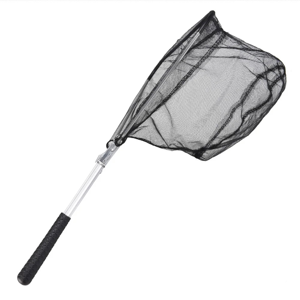 Folding Fishing Landing Net Aluminium Alloy Fishing Net Fly Fishing Net for Carp Fishing Catching Releasing
