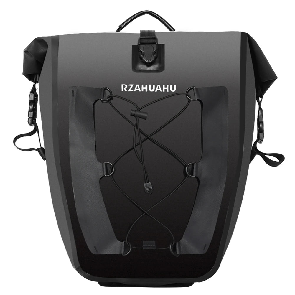 25L Bike Pannier Bag Large Capacity Waterproof Rear Seat Trunk Bag Travel Luggage Carrier Cycling Bag Bicycle Saddle Rack Bags
