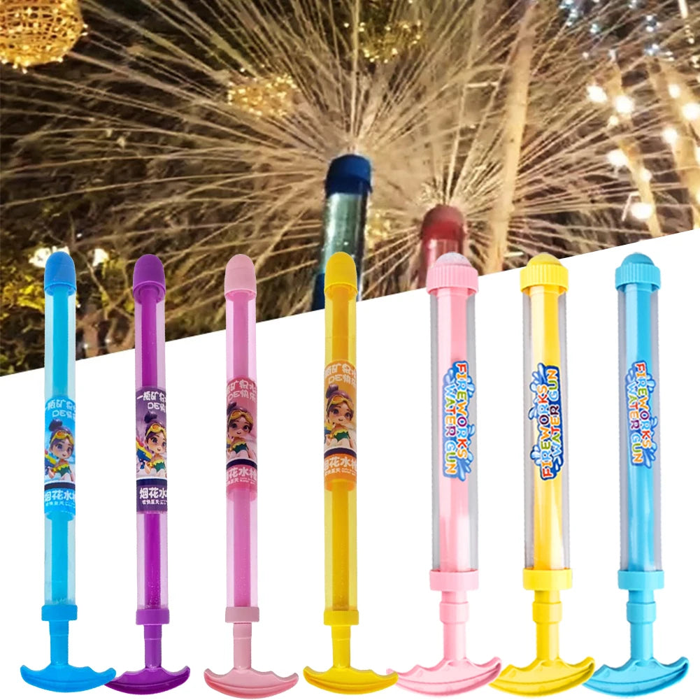 Fireworks Water Gun Water Spray Toy Large Capacity Tube Beach Water Fighting Toy Outdoor Water Toy for Concerts Water Festivals