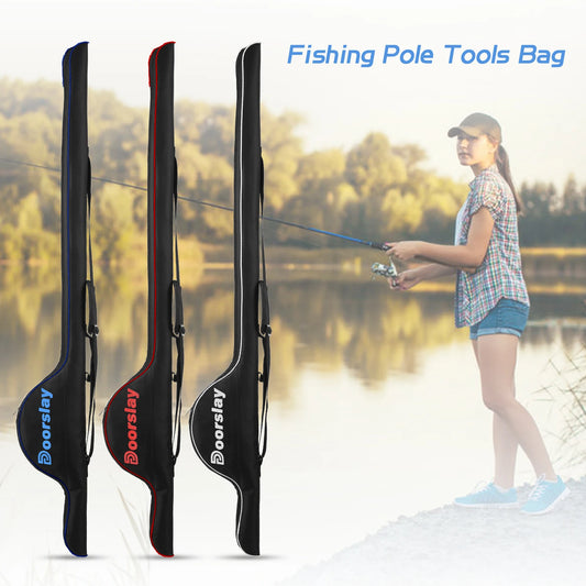 fishing pole bag 63 Inch Fishing Pole Bag Portable Fishing Rod Case Folding Fishing Pole Holder Fishing Tackle Organizer Bag