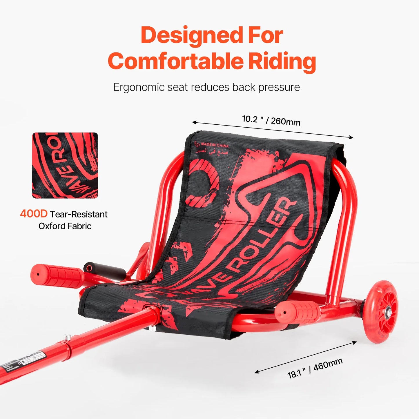SucceBuy 132/198lbs Kids Ride on Scooter Swing Side-to-Side Powered by Zig-Zag Motion Drifting Outdoor Sport Toys for Children