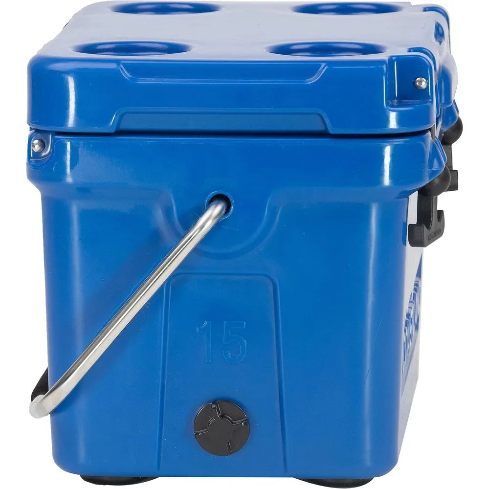 Premium Insulated Rotomolded Cooler for Everyday Use, Small Ice Chest Ideal for Tight Spaces, Soccer Games, and More