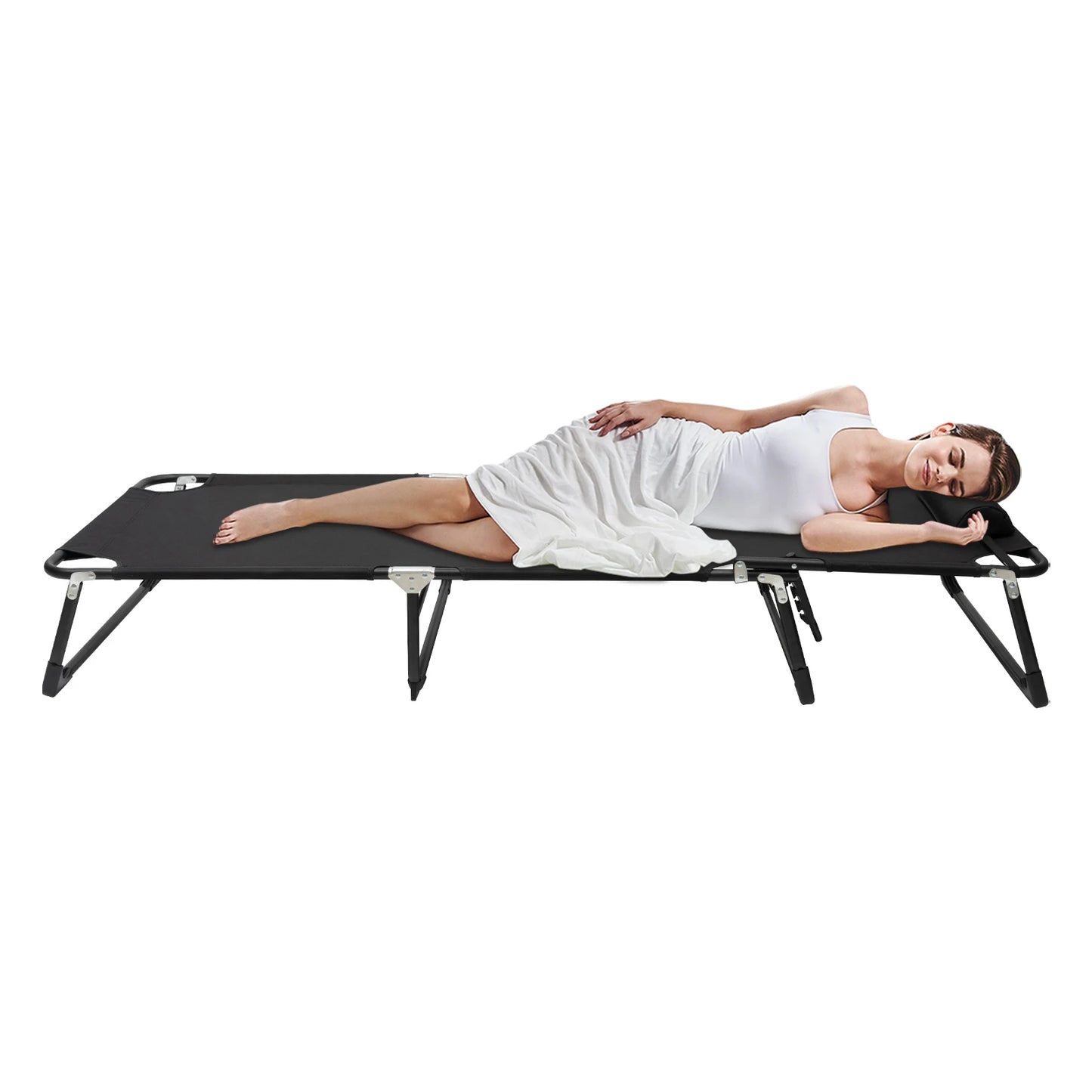 Camping Cot - Foldable Portable Bed for Outdoor Sleeping & Hunting Folding Camping-bed Outdoor Chair -Compact Design for Travel