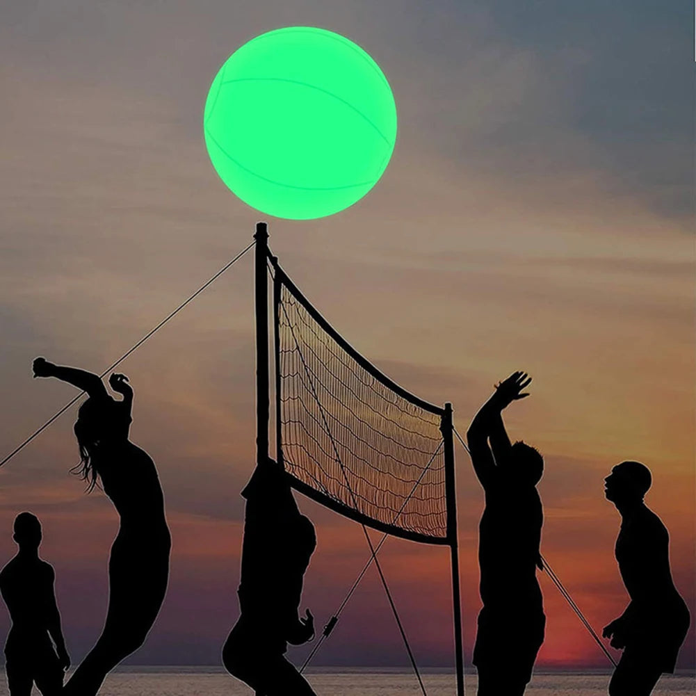 40CM Floating Pool Light with 16 Color Inflatable Pool Beach Ball LED Garden Balloon Waterproof Outdoor Swimming Pool Light Ball