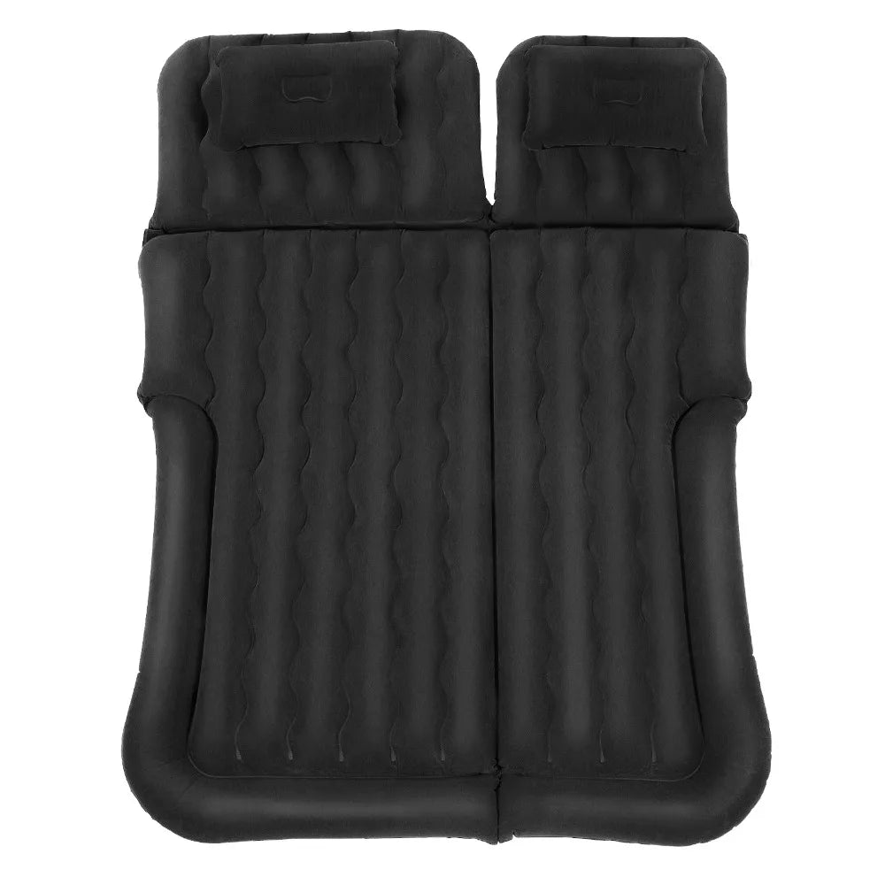 Inflatable Flocking Travel Mattress Portable SUV Car Camping Bed Mattress Air Bed with Inflatable Pillows and Pump