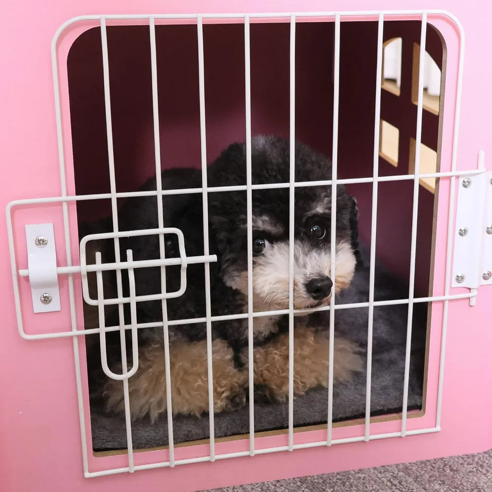 Dog House Indoor for Small Dogs or Cats, Cozy Wooden Design, Small Indoor Bed House